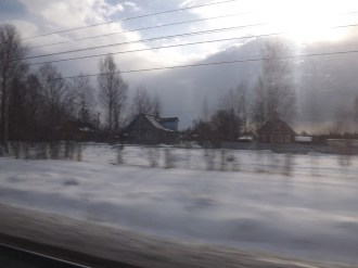 Wintry views from the Sapsan