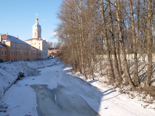 Wintry scene in St. Petersburg